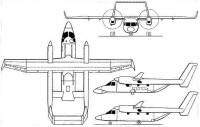 S-80運輸機三視圖