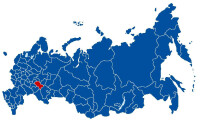 韃靼斯坦共和國在俄羅斯聯邦中的位置