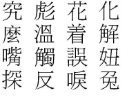 台灣標準字