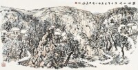 趙振川作品/嵯峨山村/68cm×136cm/2020年