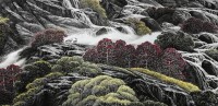 山海雍和系列-雪山之水奔海流(局部3) 2021年 126×248cm