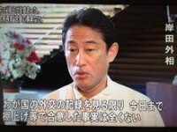 日本外相岸田文雄反駁野中廣務的說法