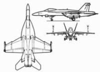 F/A-18三視圖