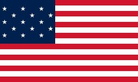 1795年使用的美國國旗(15星)