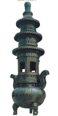 寺廟用的三層寶鼎