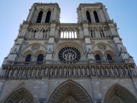 損毀前的巴黎聖母院西面