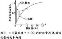 氧濃度影響植物呼吸作用的坐標曲線