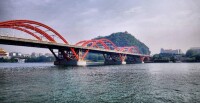 文惠橋是一座三孔凈跨中承式拱橋