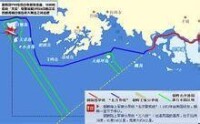 “天安”號警戒艦沉沒位置及“北方界線”圖