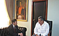 駐厄瓜多大使蔡潤國訪問埃爾奧羅省