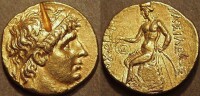 印有安條克一世頭像的金幣