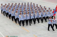 紀念抗戰勝利七十周年：蒙古國軍隊方陣