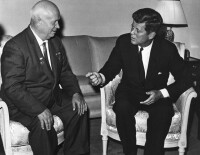 1961年在維也納會見赫魯曉夫