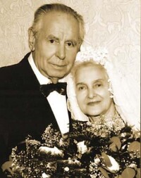 俄羅斯馬雷什夫與馬雷什娃在鑽石婚的紀念照