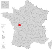 普瓦捷地區在法國的位置
