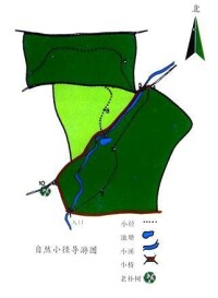 南京中山植物園路徑地圖