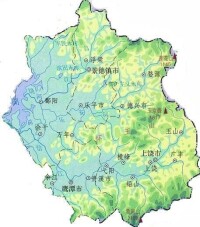 贛東北地勢圖