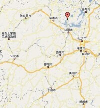 草尾鎮在湖南省的位置