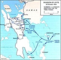 萊特灣海戰戰況圖