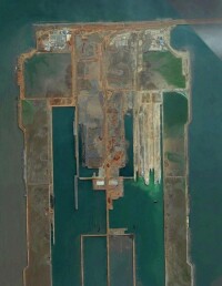 金州灣國際機場在2017年的衛星影像