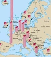 經互會和“馬歇爾計劃”在歐洲的分佈