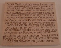 慕尼黑舊市政廳的一塊紀念此事的牌匾