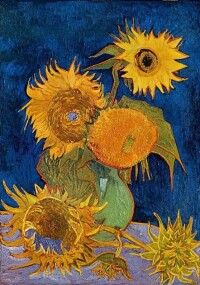 文森特·梵高《花瓶里的五朵向日葵》