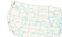 5號州際公路的線路圖(圖中紅色)