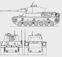 80式主戰坦克三視線圖
