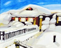 雪鄉（三） 布面油畫 150×120cm 2014年
