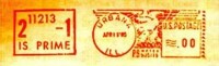美國伊利諾伊大學發行的紀念郵戳