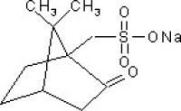 樟腦磺酸鈉結構式