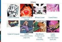 漫畫中其他名叫（代號）水晶的角色和物品