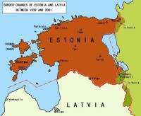 被蘇聯吞併后愛沙尼亞的領土變動