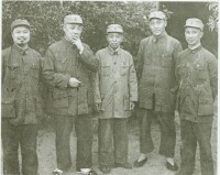左起：饒漱石、陳毅、譚震林、劉瑞龍、粟裕