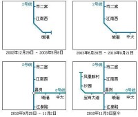 地鐵2號線與地鐵8號線的拆解狀況