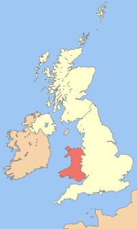 威爾士的地理位置
