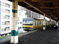 總武線電車進入平井站