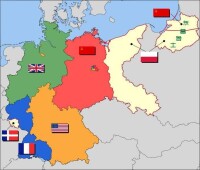 二戰之後的德國被各國瓜分佔領區