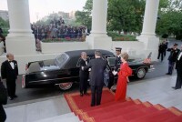 1981年參加美國總統里根的國宴