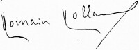 羅曼·羅蘭的簽名