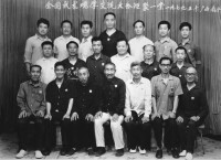 孫德興(後排左一)1953年參加全國武術大會