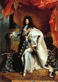 路易十四身著王室藍大氅