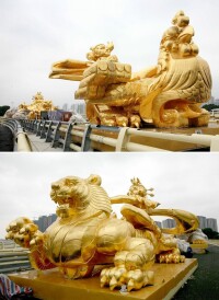 天安大橋橋頭堡雕塑
