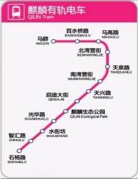 南京麒麟有軌電車線路圖