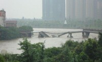 沖毀后的華陽通濟橋照片