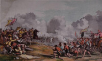 西洋畫中的湘軍與太平軍交戰圖