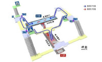 建國門站站內立體圖