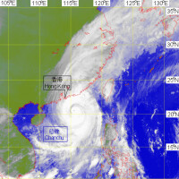 颱風珍珠衛星雲圖