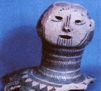 安特生在仰韶遺址發現的陶制人頭形器蓋